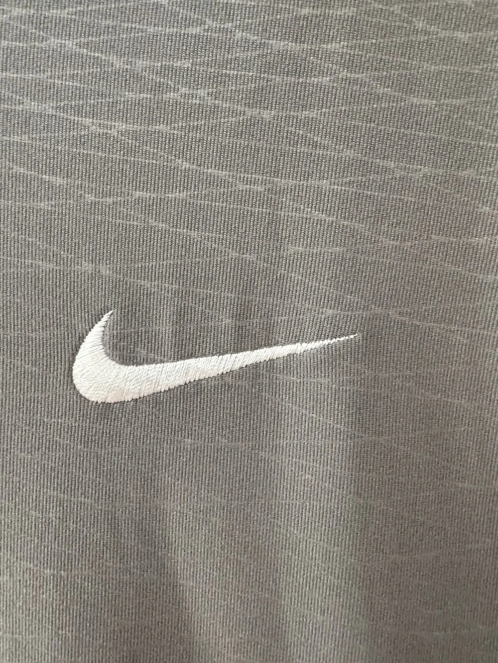 Nike Men’s Gray Golf Polo with White Swoosh